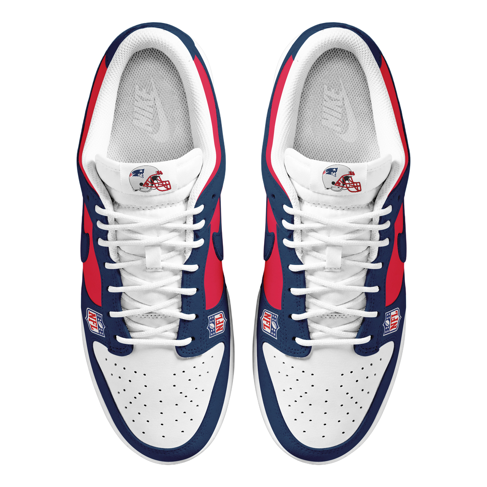 New England Patriots | Premium NFL Dunk Low Shoes - Image 3
