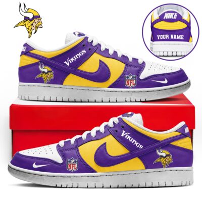 Minnesota Vikings | Premium NFL Dunk Low Shoes