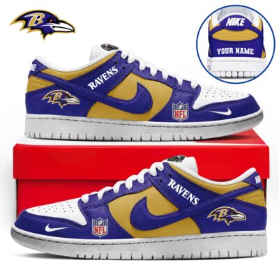 Baltimore Ravens | Premium NFL Dunk Low Shoes