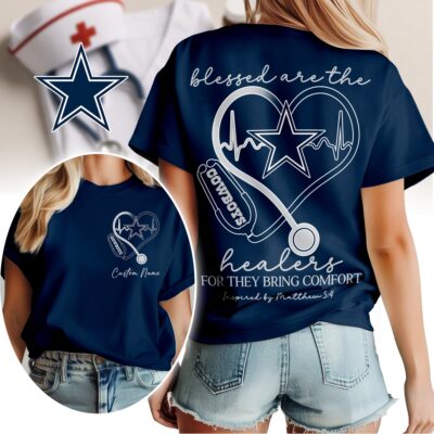 Dallas Cowboys | Premium NFL Heart of A Nurse Game Day 3D Shirt NTH1