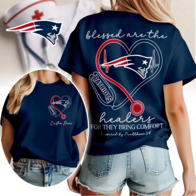 New England Patriots | Premium NFL Heart of A Nurse Game Day 3D Shirt NTH1