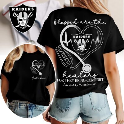 Las Vegas Raiders | Premium NFL Heart of A Nurse Game Day 3D Shirt NTH1