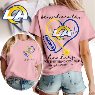 Los Angeles Rams | Premium NFL Heart of A Nurse Game Day 3D Shirt NTH1