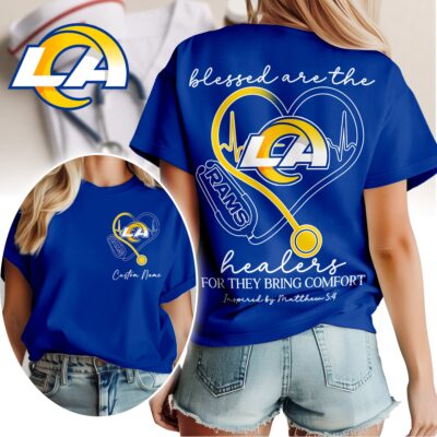 Los Angeles Rams | Premium NFL Heart of A Nurse Game Day 3D Shirt NTH1