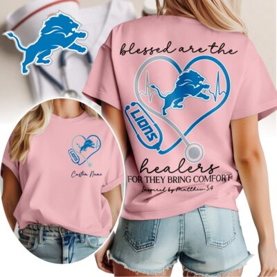 Detroit Lions | Premium NFL Heart of A Nurse Game Day 3D Shirt NTH1
