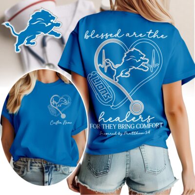 Detroit Lions | Premium NFL Heart of A Nurse Game Day 3D Shirt NTH1