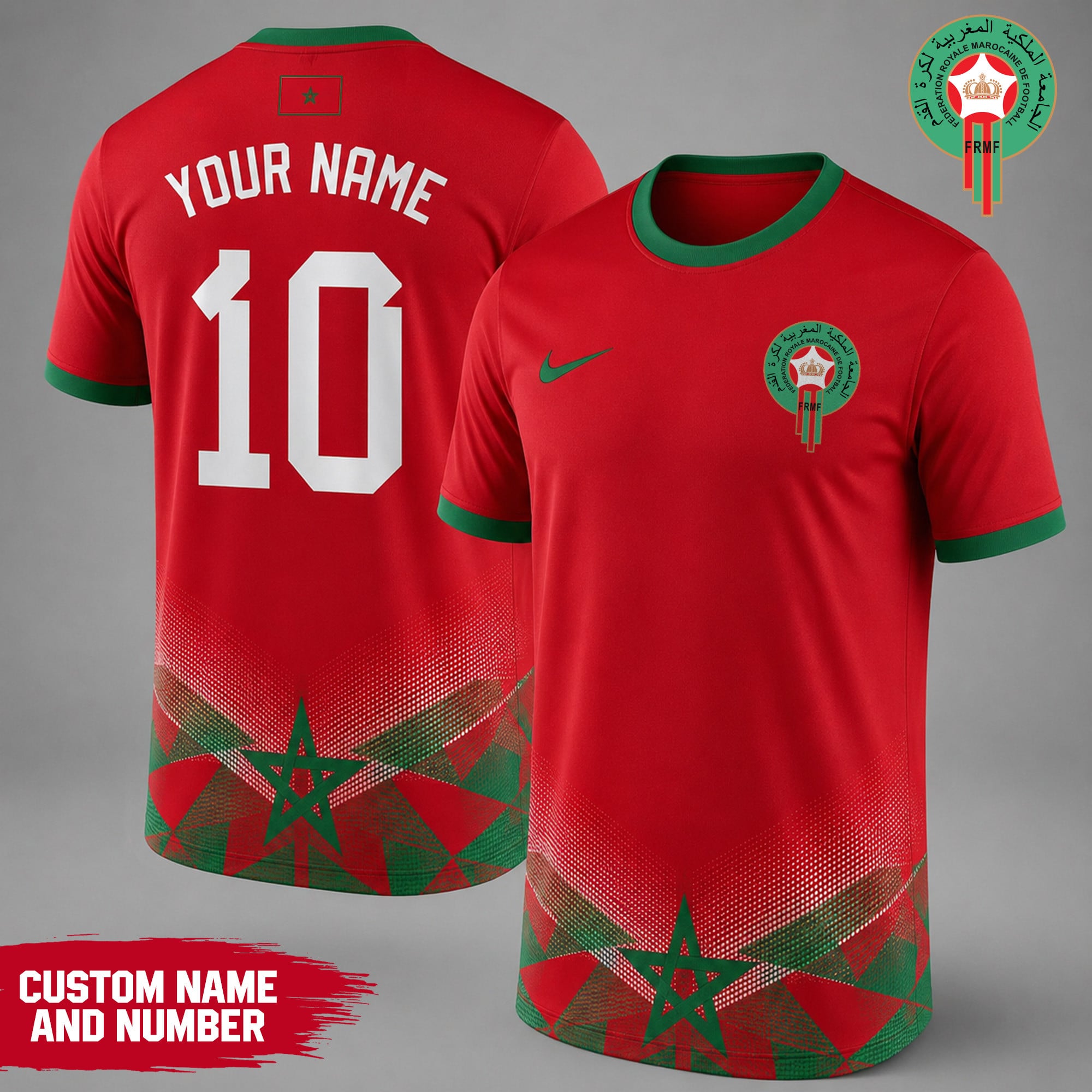 Morocco | Premium WC26 National Team Inspired Custom 3D Shirt