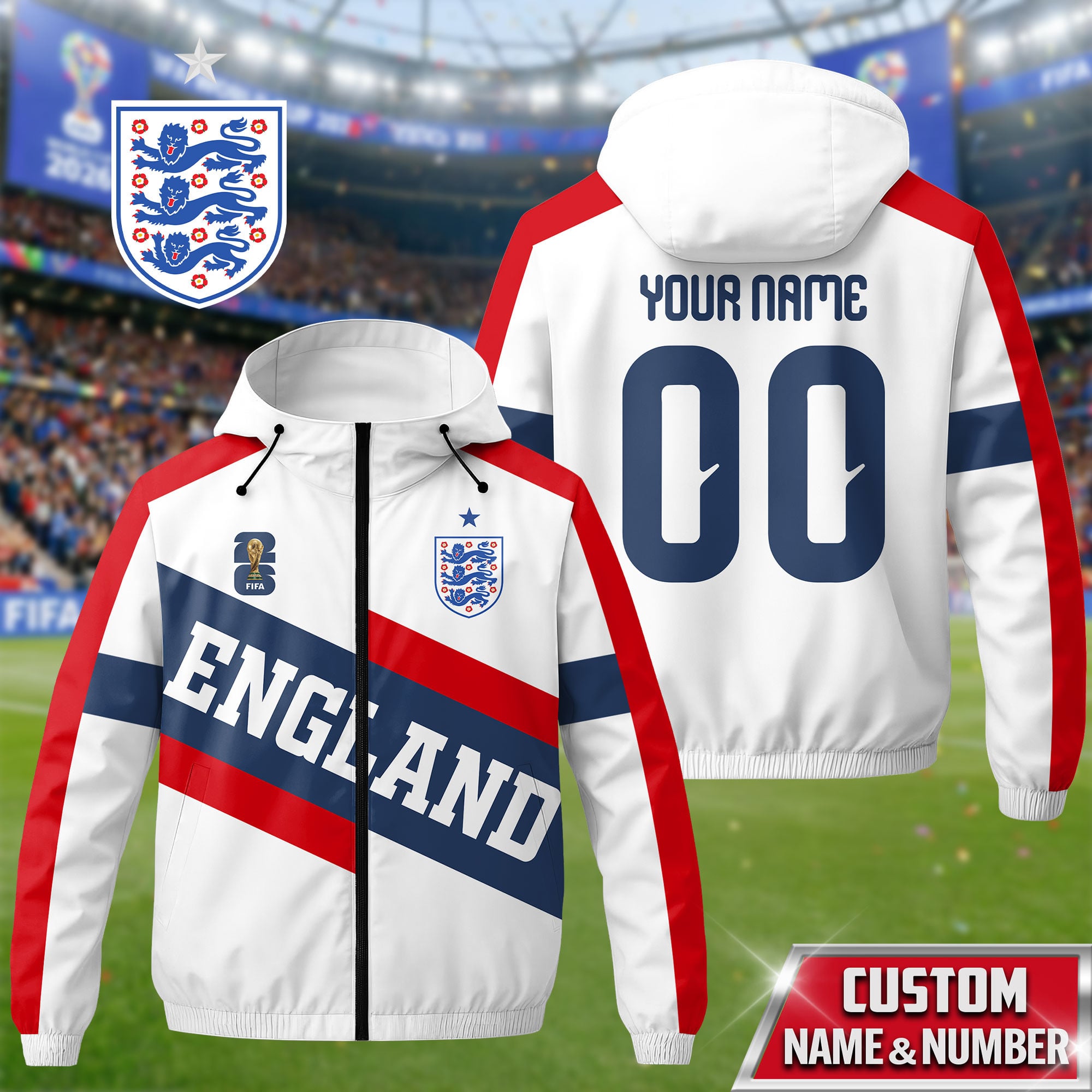 England | Premium WC26 Team Pride Windbreaker Jacket