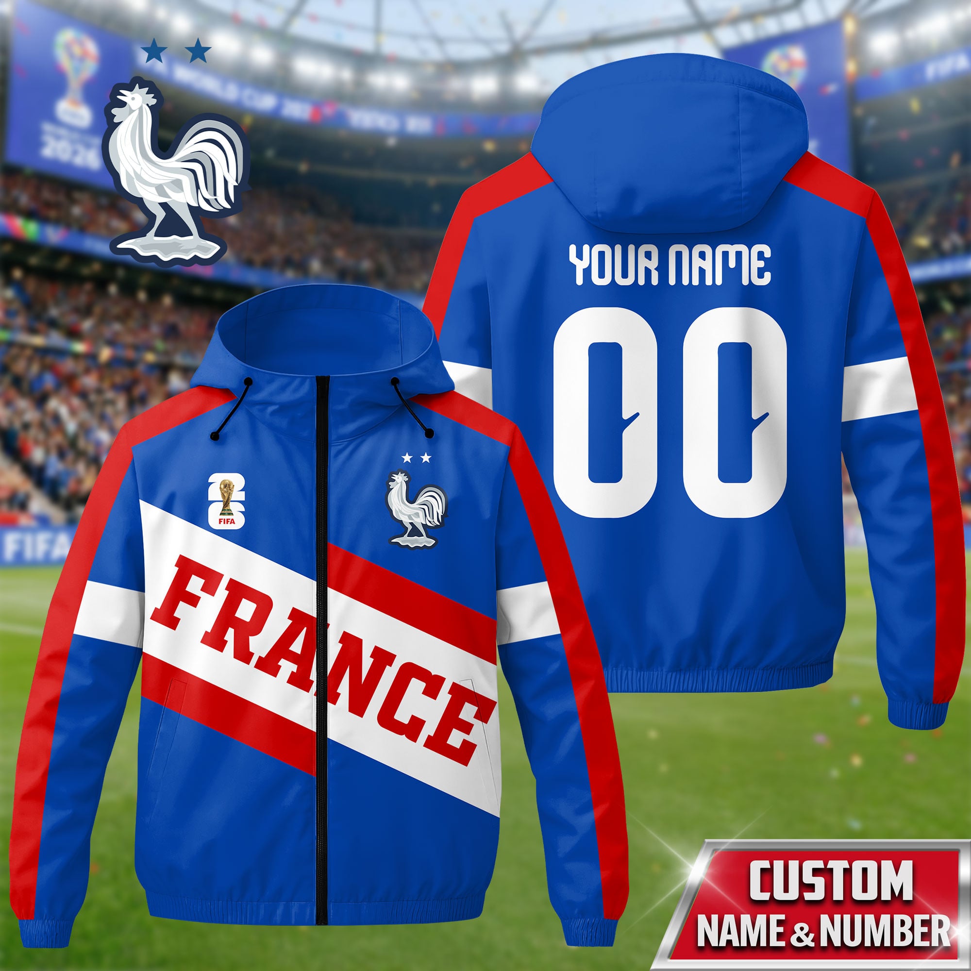 France | Premium WC26 Team Pride Windbreaker Jacket