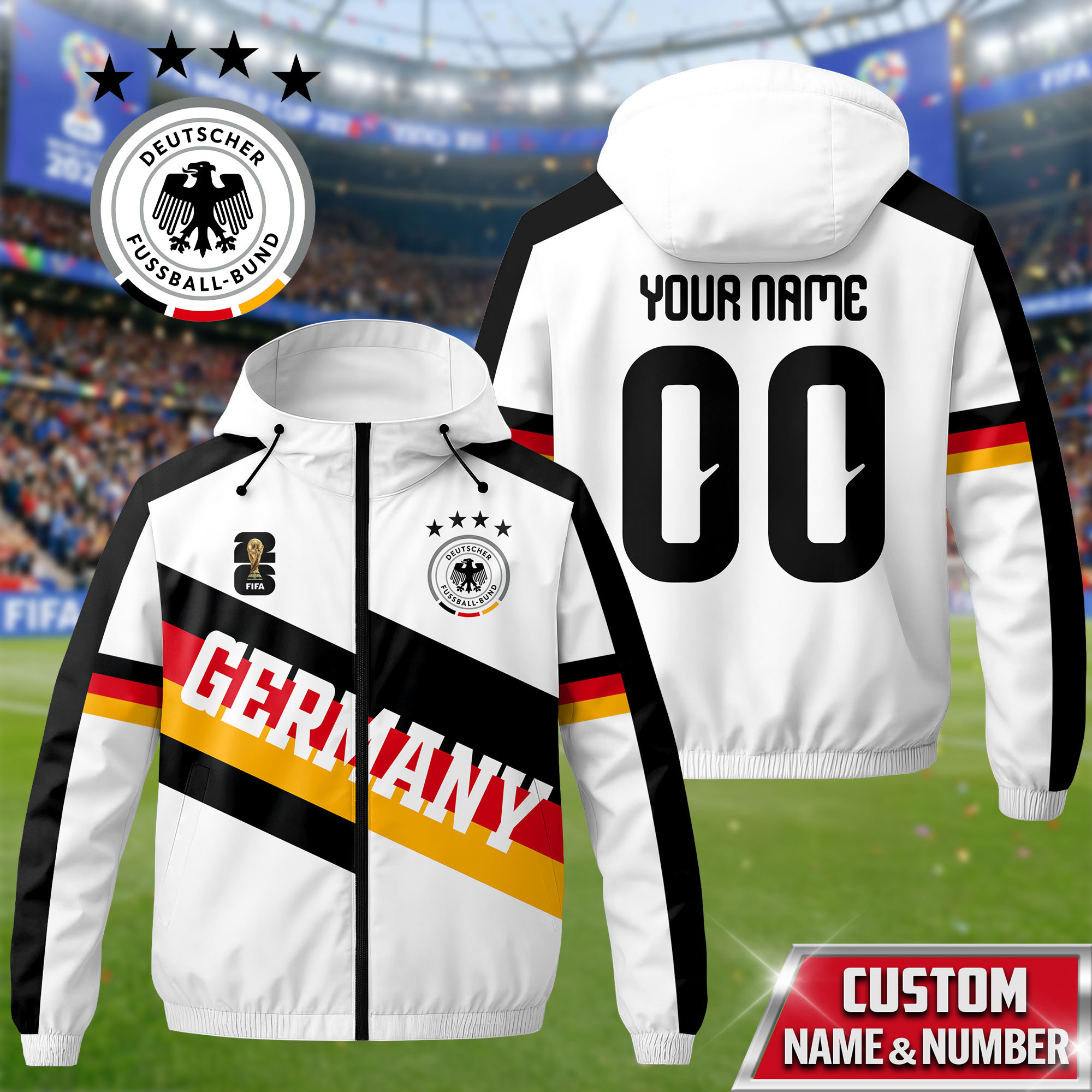 Germany | Premium WC26 Team Pride Windbreaker Jacket