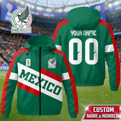 Mexico | Premium WC26 Team Pride Windbreaker Jacket - 4XL