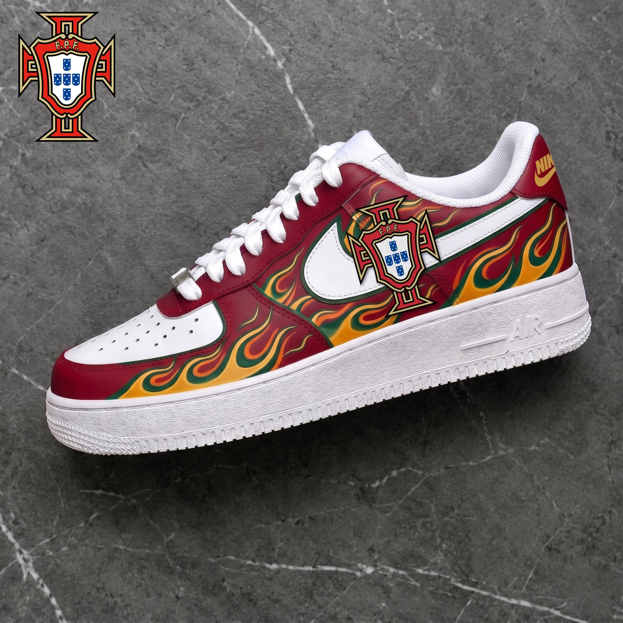 Portugal | Premium WC26 Team Spirit Flame AF1 Shoes
