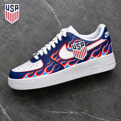 USA | Premium WC26 Team Spirit Flame AF1 Shoes