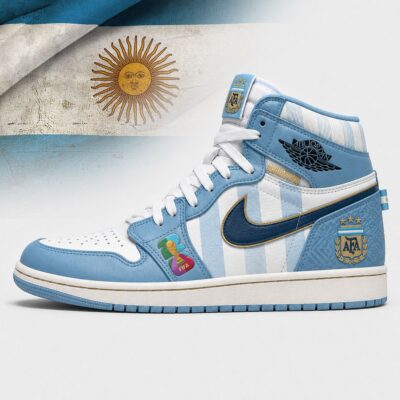 Argentina | Premium WC26 Jordan 1 High Top Sneakers
