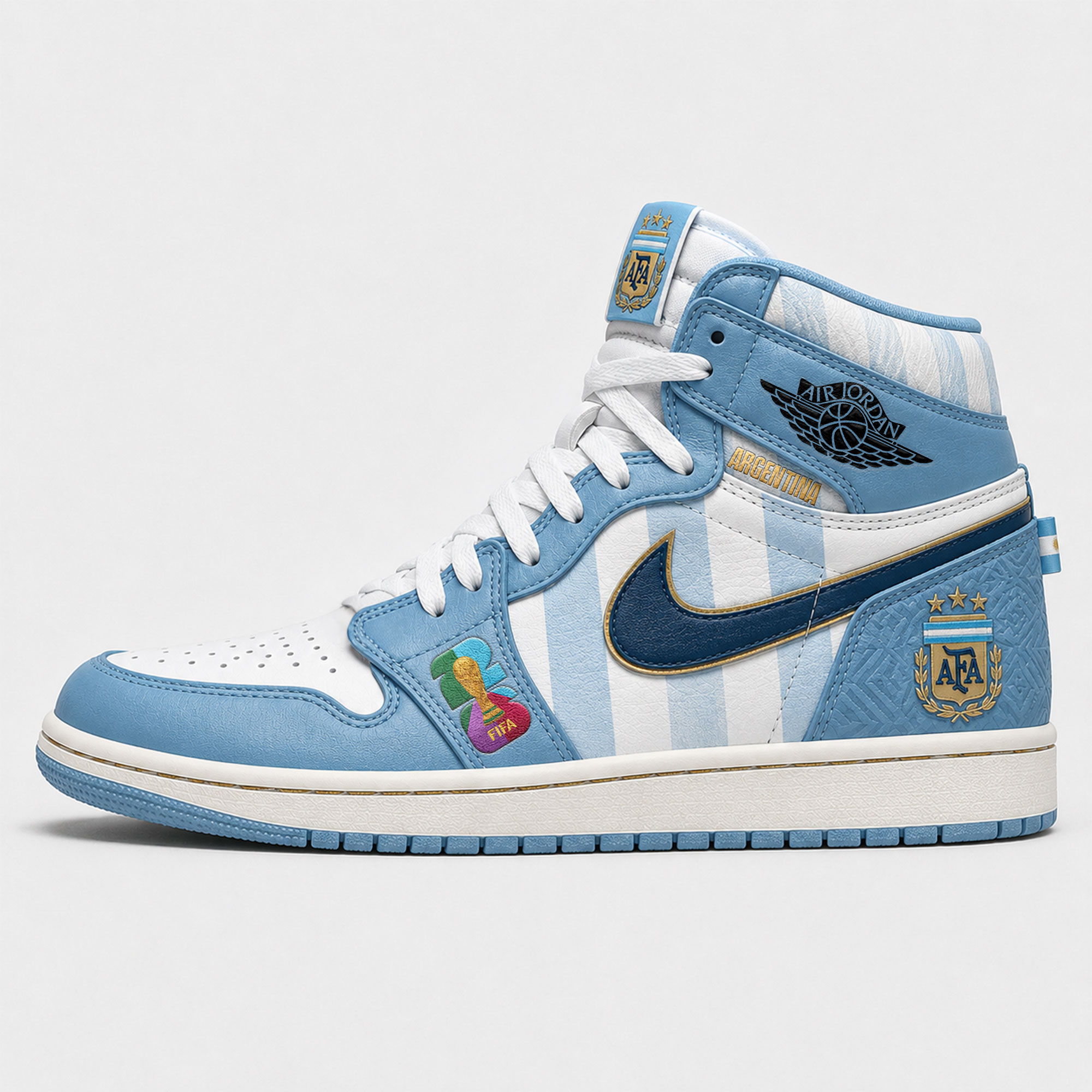 Argentina | Premium WC26 Jordan 1 High Top Sneakers - Image 2