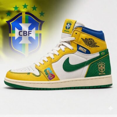 Brazil | Premium WC26 Jordan 1 High Top Sneakers