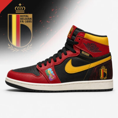 Belgium | Premium WC26 Jordan 1 High Top Sneakers