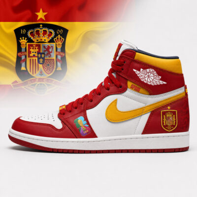 Spain | Premium WC26 Jordan 1 High Top Sneakers