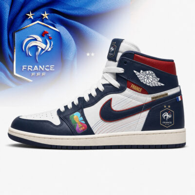 France | Premium WC26 Jordan 1 High Top Sneakers