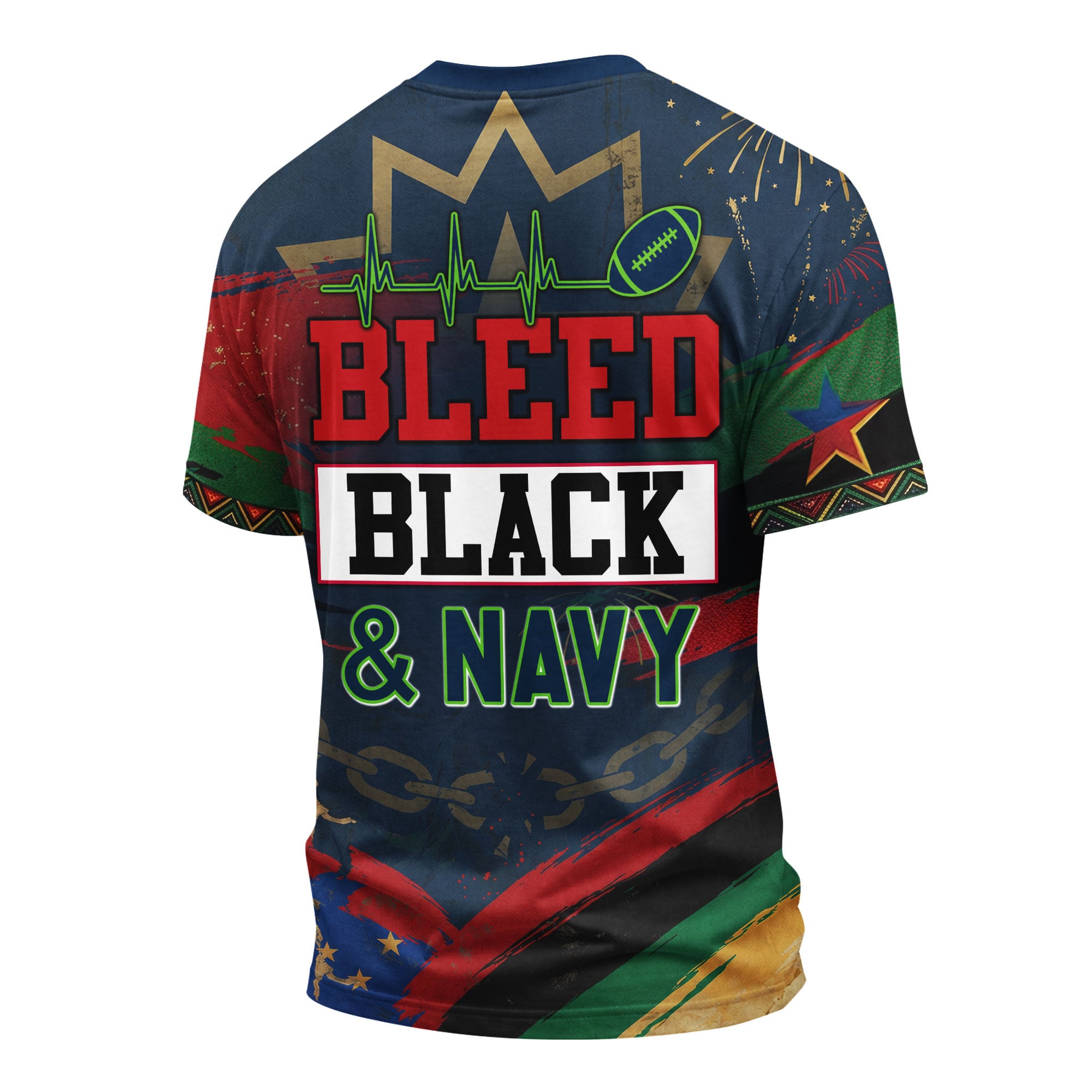 Seattle Seahawks | Premium NFL Juneteenth Freedom Runs Deep 3D Shirt - Image 3