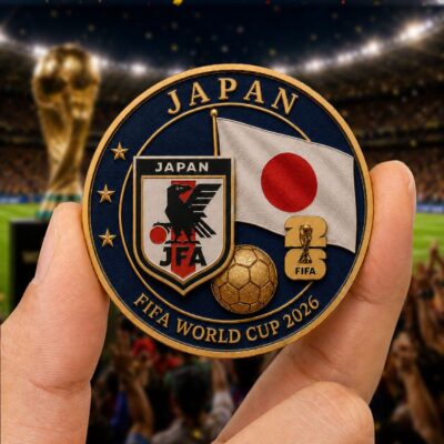 Alternative view of Japan | Premium WC26 Team Pride Commemorative Coin