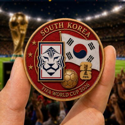 Alternative view of South Korea | Premium WC26 Team Pride Commemorative Coin