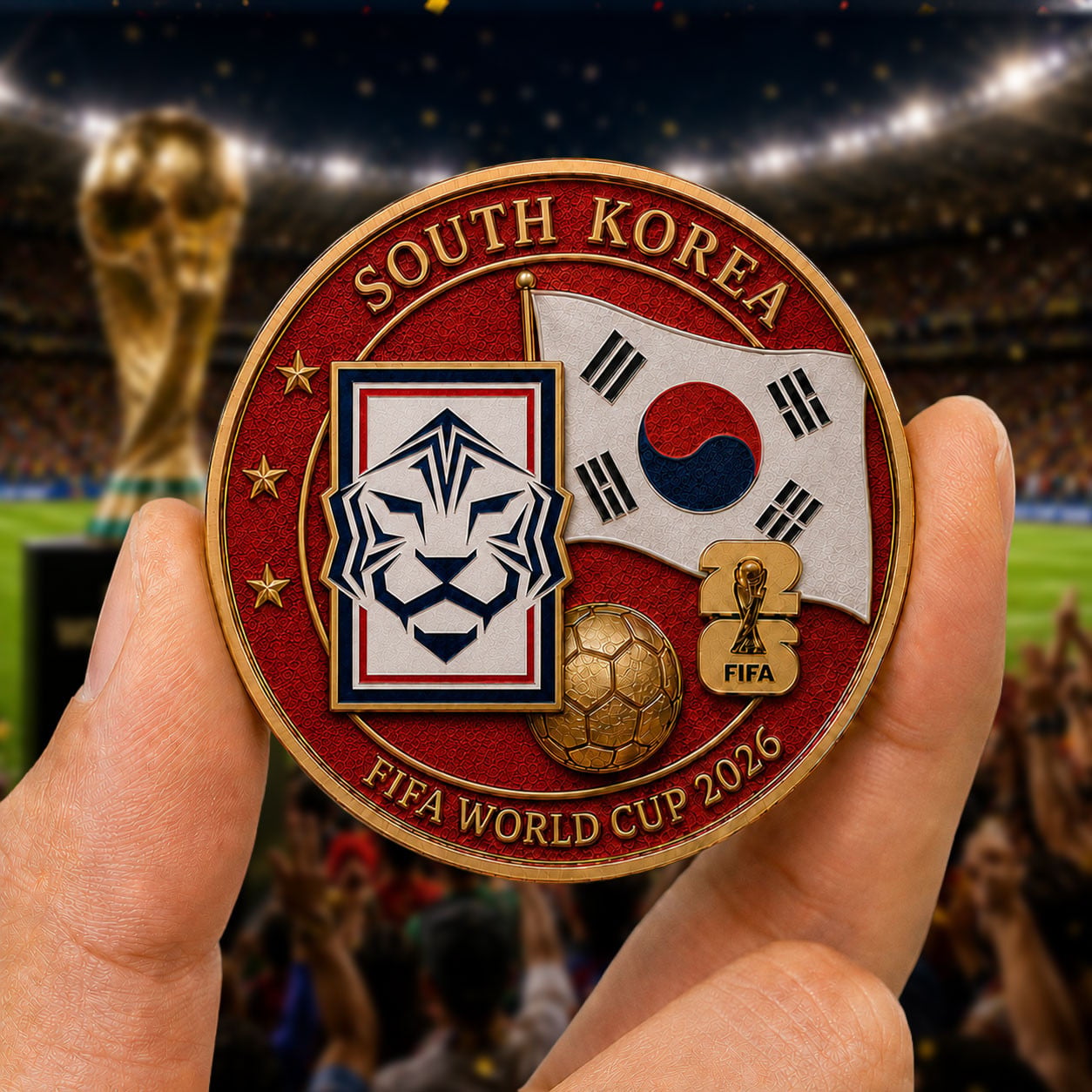 South Korea | Premium WC26 Team Pride Commemorative Coin - Image 2