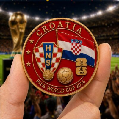 Alternative view of Croatia | Premium WC26 Team Pride Commemorative Coin