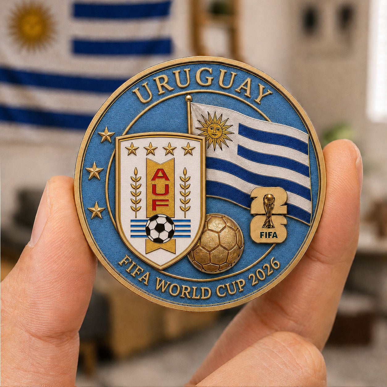 Uruguay | Premium WC26 Team Pride Commemorative Coin