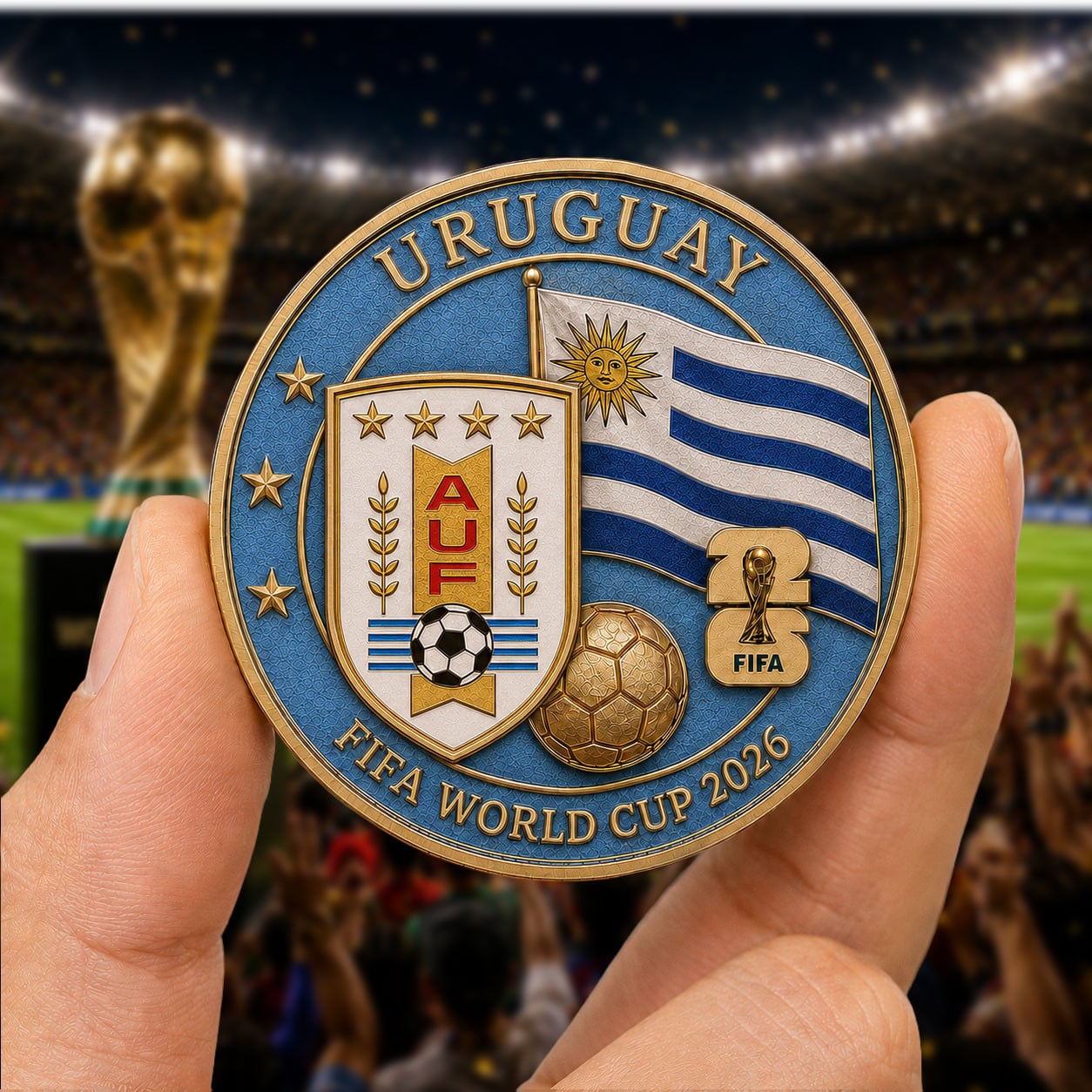 Uruguay | Premium WC26 Team Pride Commemorative Coin - Image 2