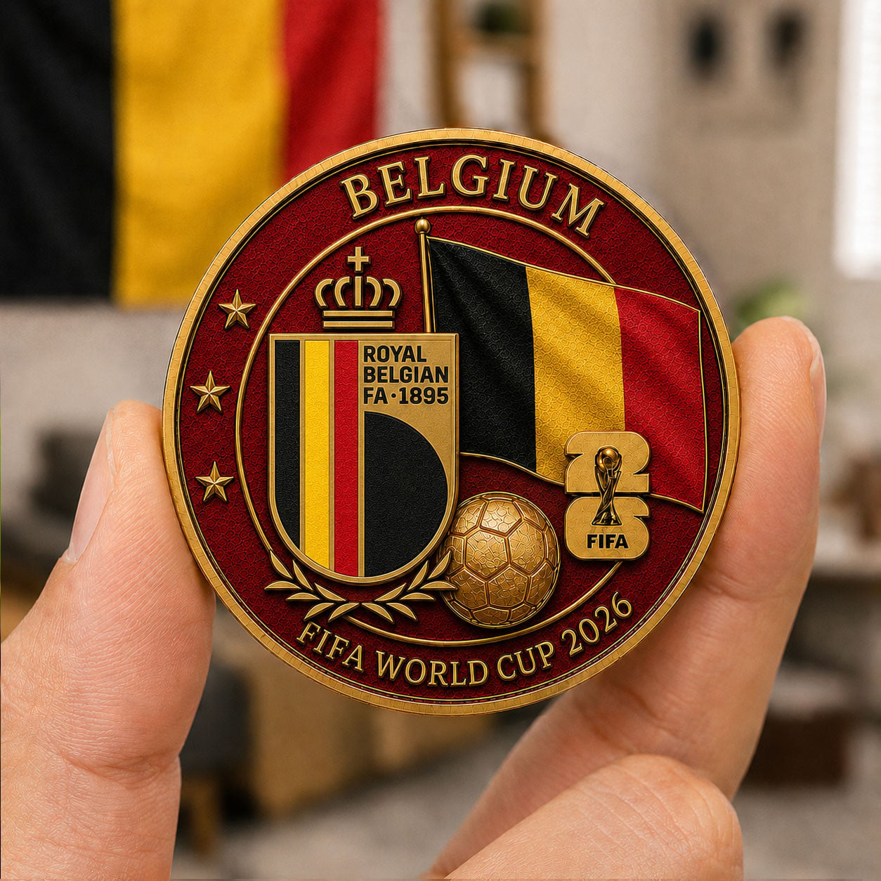 Belgium | Premium WC26 Team Pride Commemorative Coin