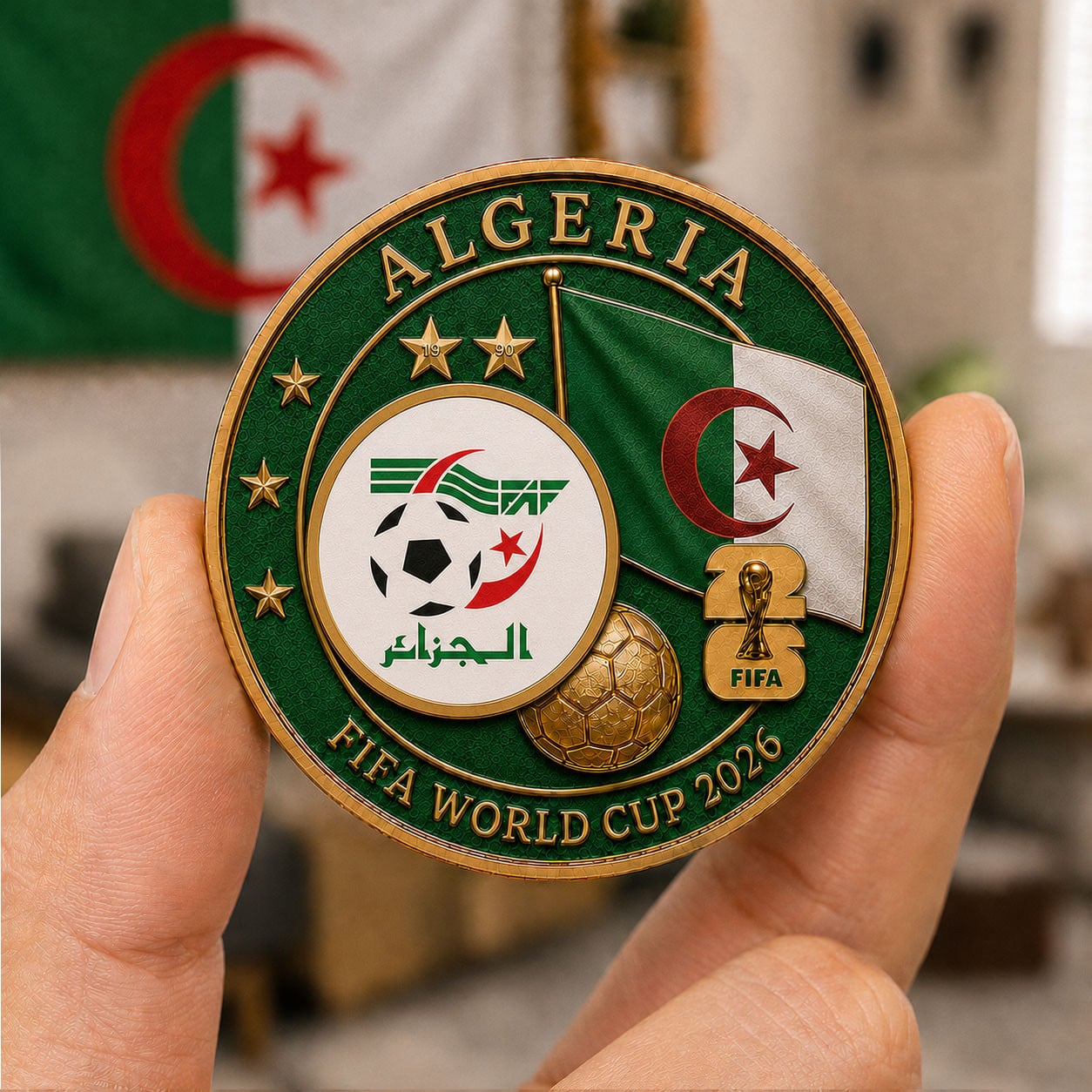 Algeria | Premium WC26 Team Pride Commemorative Coin