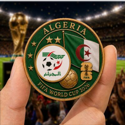 Alternative view of Algeria | Premium WC26 Team Pride Commemorative Coin