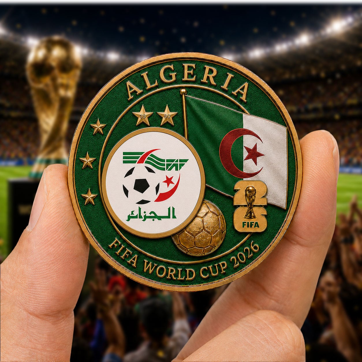 Algeria | Premium WC26 Team Pride Commemorative Coin - Image 2