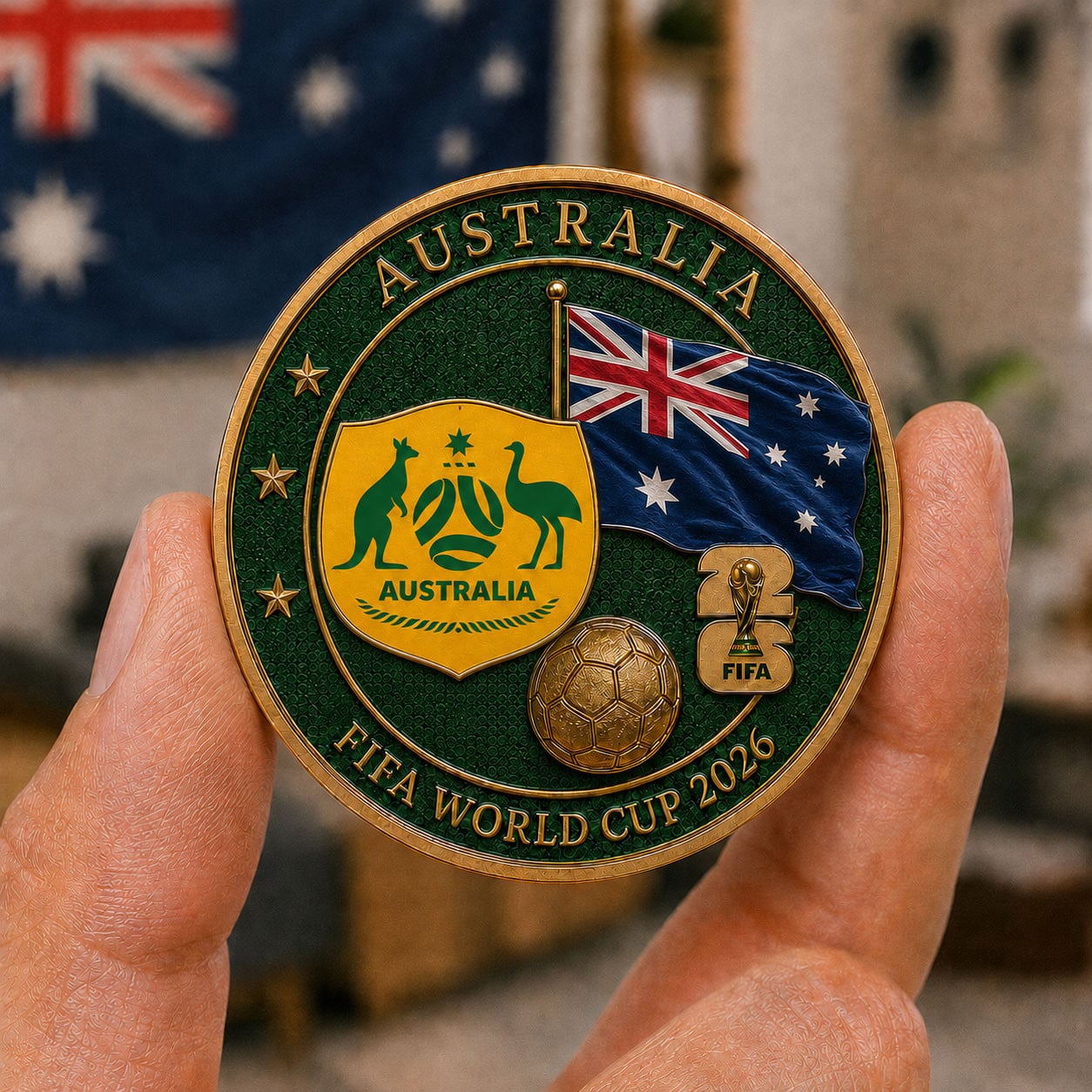 Australia | Premium WC26 Team Pride Commemorative Coin
