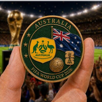 Alternative view of Australia | Premium WC26 Team Pride Commemorative Coin
