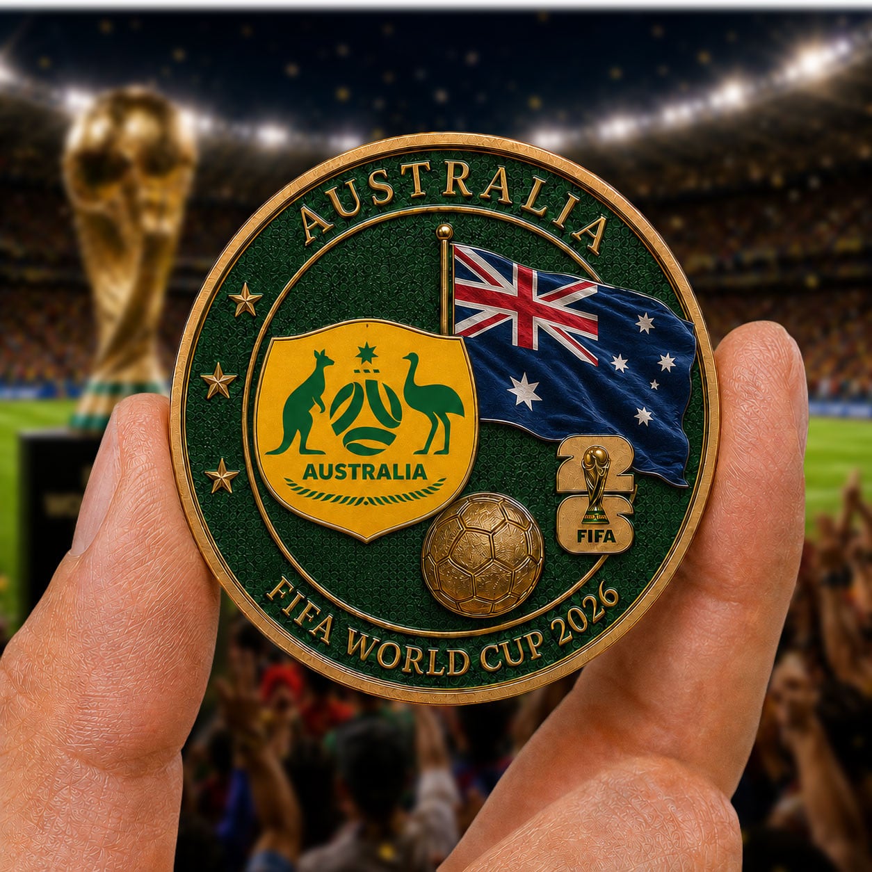 Australia | Premium WC26 Team Pride Commemorative Coin - Image 2