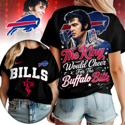 Buffalo Bills | Premium NFL Elvis Presley The King Women Shirt