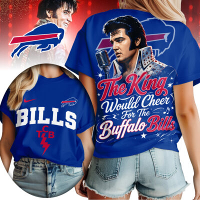 Buffalo Bills | Premium NFL Elvis Presley The King Women Shirt