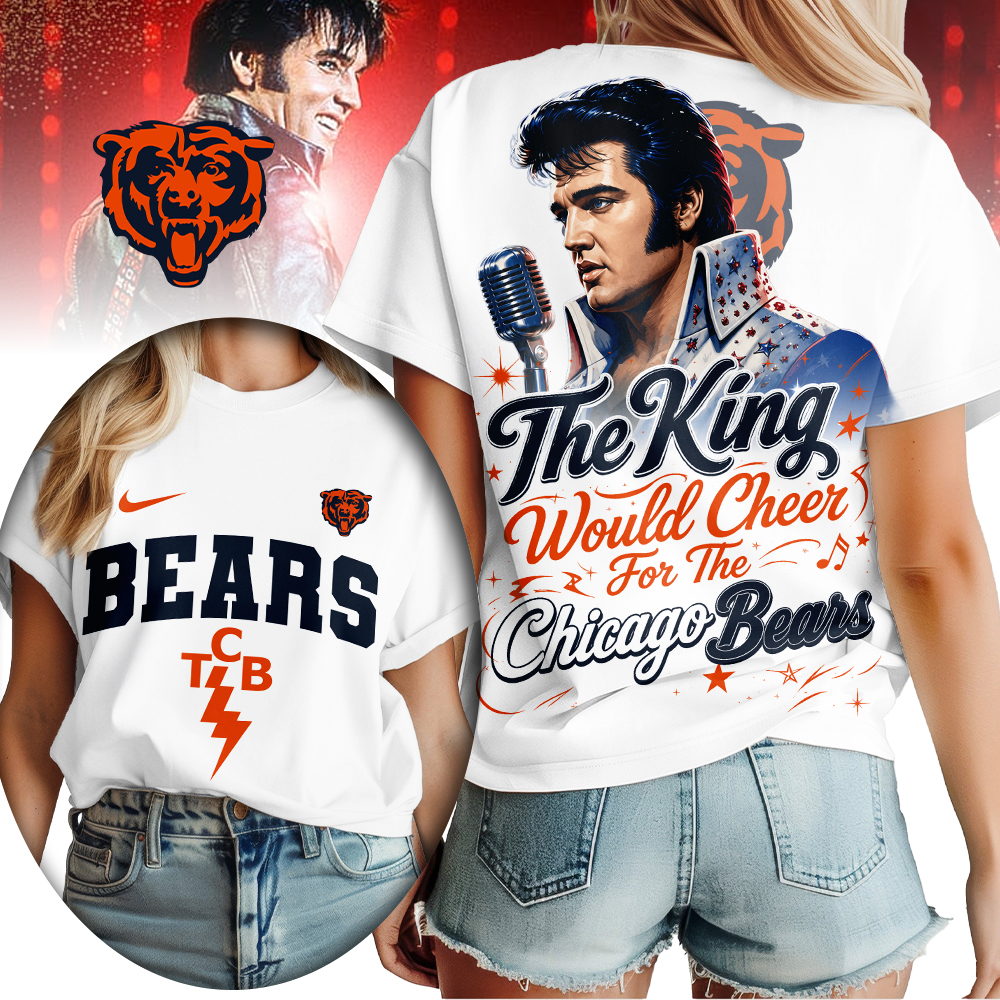 Chicago Bears | Premium NFL Elvis Presley The King Women Shirt
