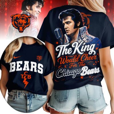 Chicago Bears | Premium NFL Elvis Presley The King Women Shirt
