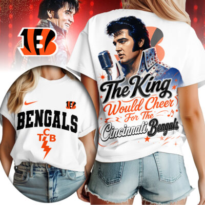 Cincinnati Bengals | Premium NFL Elvis Presley The King Women Shirt