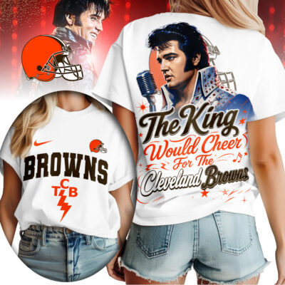 Cleveland Browns | Premium NFL Elvis Presley The King Women Shirt