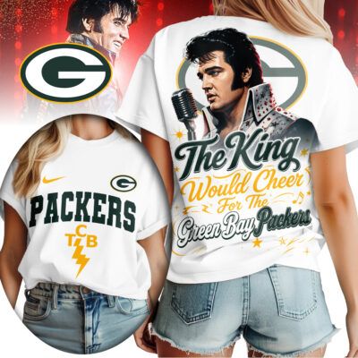 Green Bay Packers | Premium NFL Elvis Presley The King Women Shirt