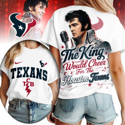 Houston Texans | Premium NFL Elvis Presley The King Women Shirt