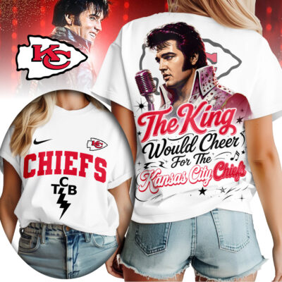Kansas City Chiefs | Premium NFL Elvis Presley The King Women Shirt