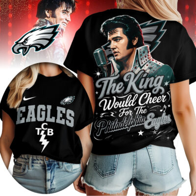 Philadelphia Eagles | Premium NFL Elvis Presley The King Women Shirt