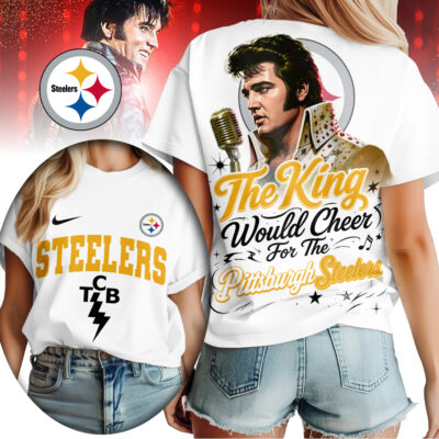 Pittsburgh Steelers | Premium NFL Elvis Presley The King Women Shirt