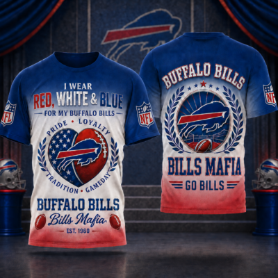 Buffalo Bills | Premium NFL Pride Loyalty Tradition 3D Shirt - XL