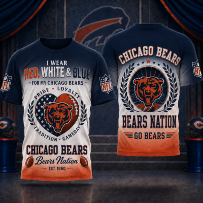 Chicago Bears | Premium NFL Pride Loyalty Tradition 3D Shirt - 4XL